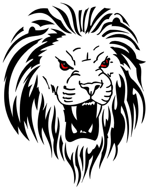 Free Lion Black And White Tattoo, Download Free Lion Black And White Tattoo Png Images, Free Cliparts On Clipart Library 604_x_477_gif