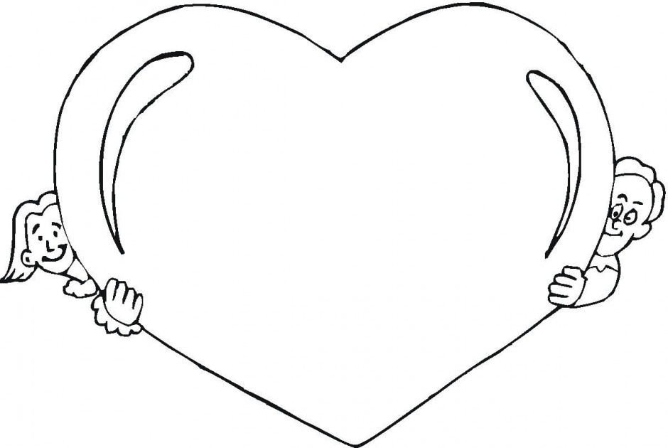 Hart Kleurplaat Clip Art Library