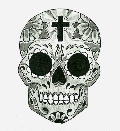 Calavera De Azucar Mexicana Tattoo - Clip Art Library 550_x_502_jpg