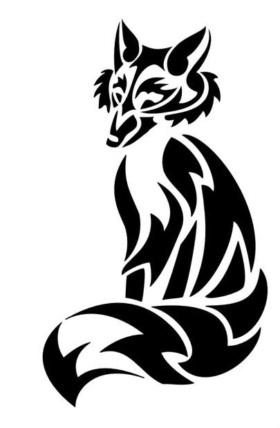 Tribal Fox Tattoo - Clip Art Library 620_x_405_jpg