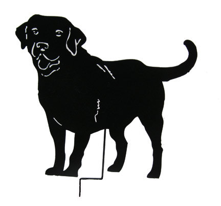 Labrador Silhouette Tattoo - Clip Art Library 402_x_432_jpg