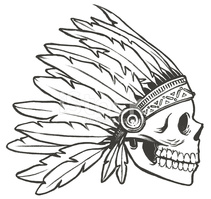Free Indian Skull Cliparts, Download Free Indian Skull Cliparts Png Images, Free Cliparts On Clipart Library 199_x_211_jpg