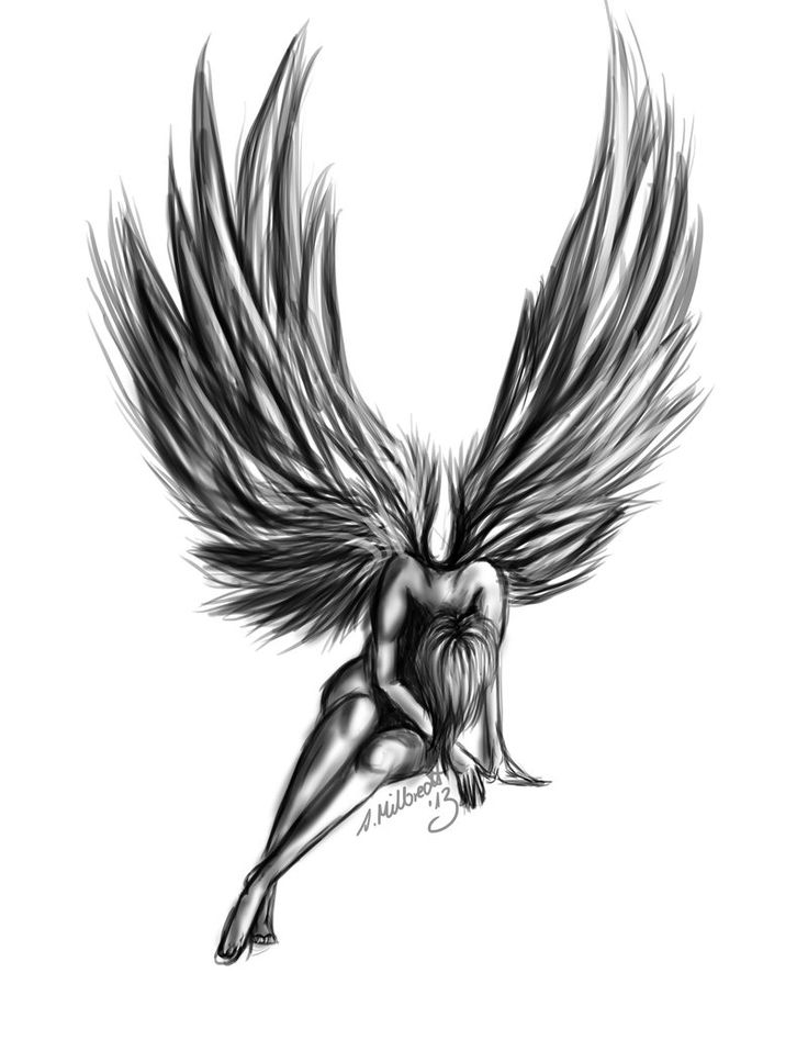 Fallen Angel Tattoo Angel - Clip Art Library 947_x_736_jpg