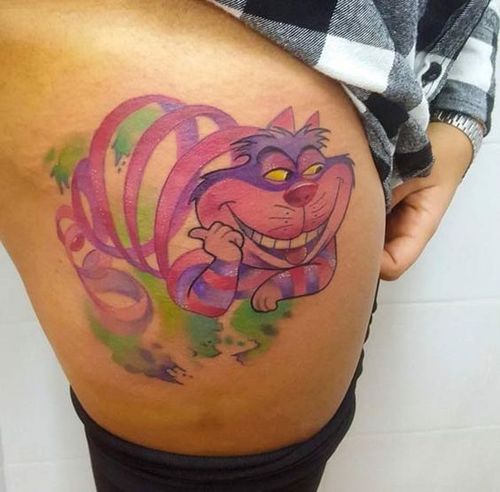 Idées étonnantes de tatouage de chat de Cheshire - Club Tatouage