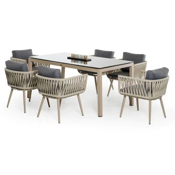 Arena Outdoor 6 Seater Table Rattan 100 X 180 76 Cm Arena Outdoor 6 Seater Table Rattan