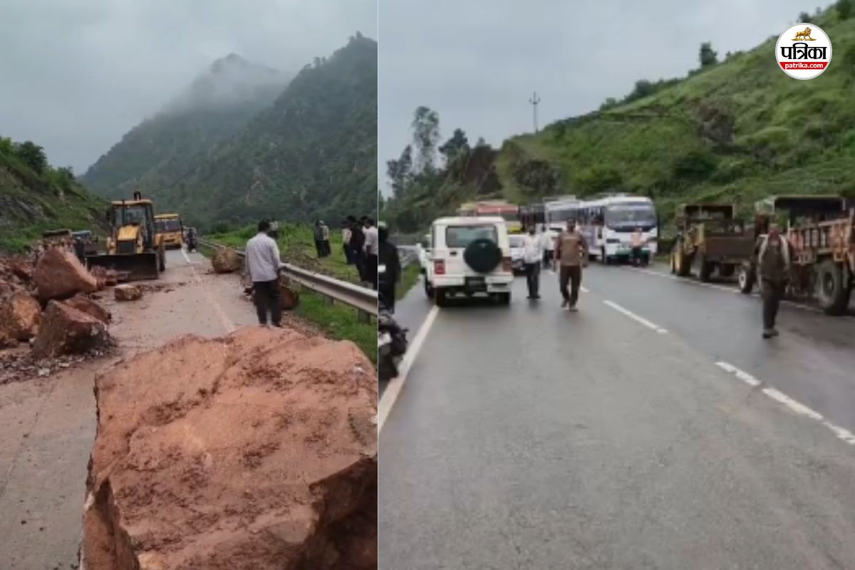 उदयपुर में भारी बारिश का कहर, लैंडस्लाइड से नेशनल हाईवे जाम; 2 दिन बारिश का अलर्ट