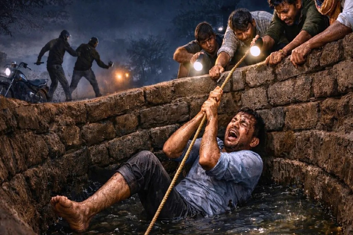 लूट के बाद कर्मचारी को कुएं में फेंका, रातभर दर्द में चीखता रहा, सुबह ग्रामीणों ने निकाला | Loot Victim Thrown Into Well Cried All Night Rescued By Villagers Mp News लूट के बाद कर्मचारी को कुएं में फेंका, रातभर दर्द में चीखता रहा, सुबह ग्रामीणों ने निकाला | Loot Victim Thrown Into Well Cried All Night Rescued By Villagers Mp News