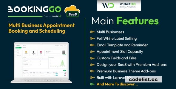 BookingGo SaaS v4.1 – Multi Trade Appointment Reserving and Scheduling