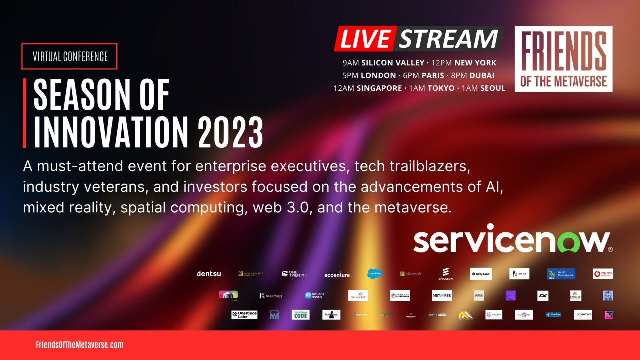 Friends of the Metaverse Unveils Season of Innovation 2023 Virtual Conference 2 Friends of the Metaverse Unveils Season of Innovation 2023 Virtual Conference