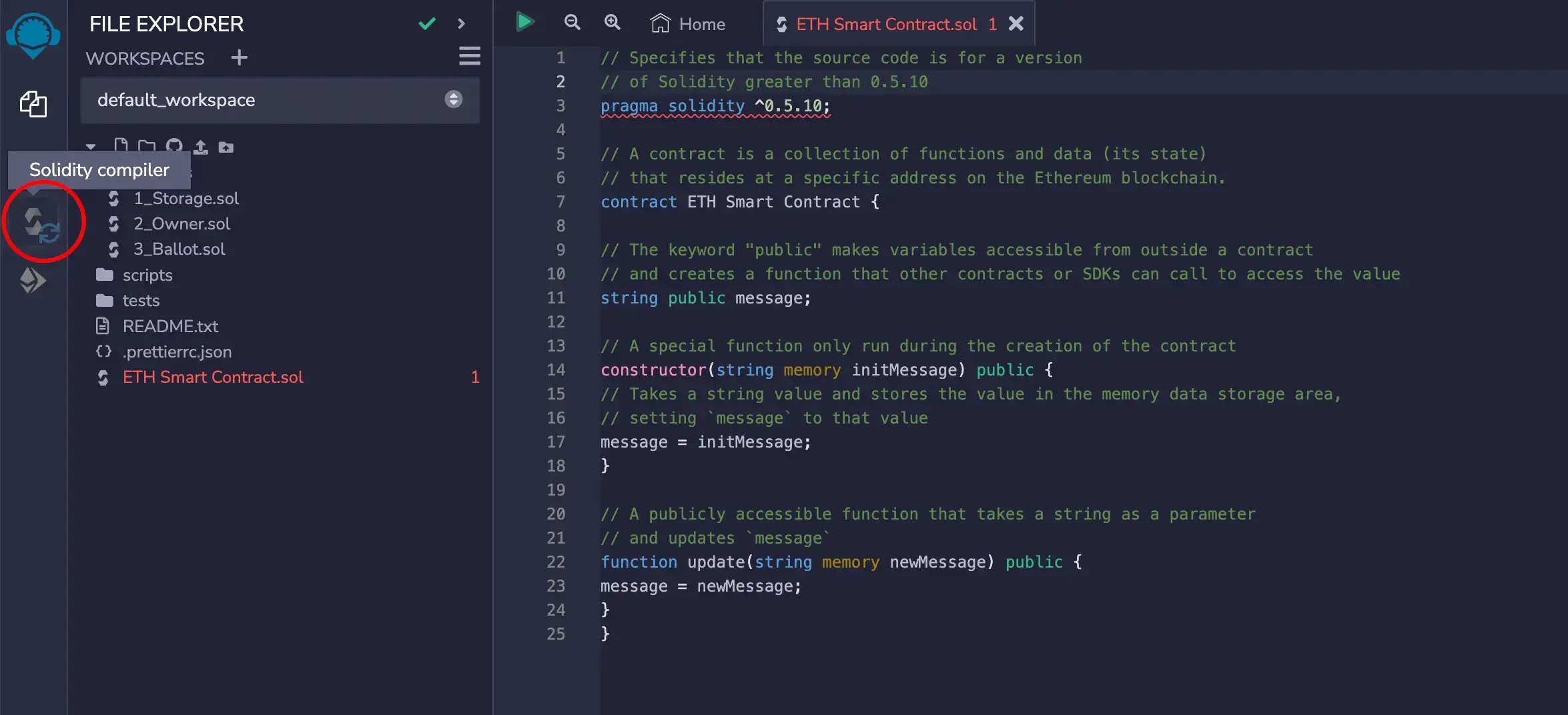 Step 3: Compile Smart Contract