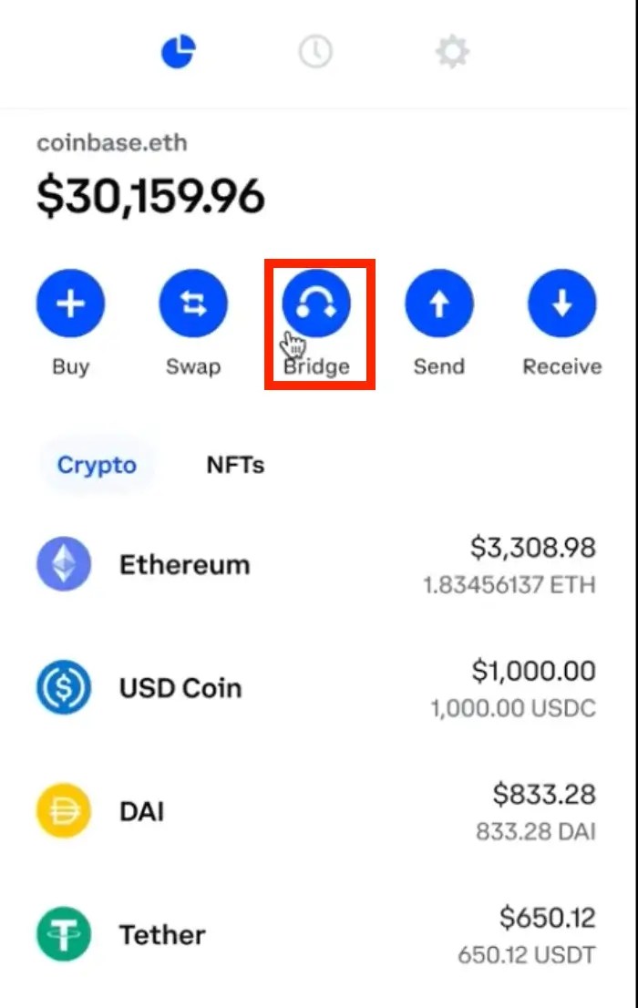 Step 1. Access the Bridge Icon