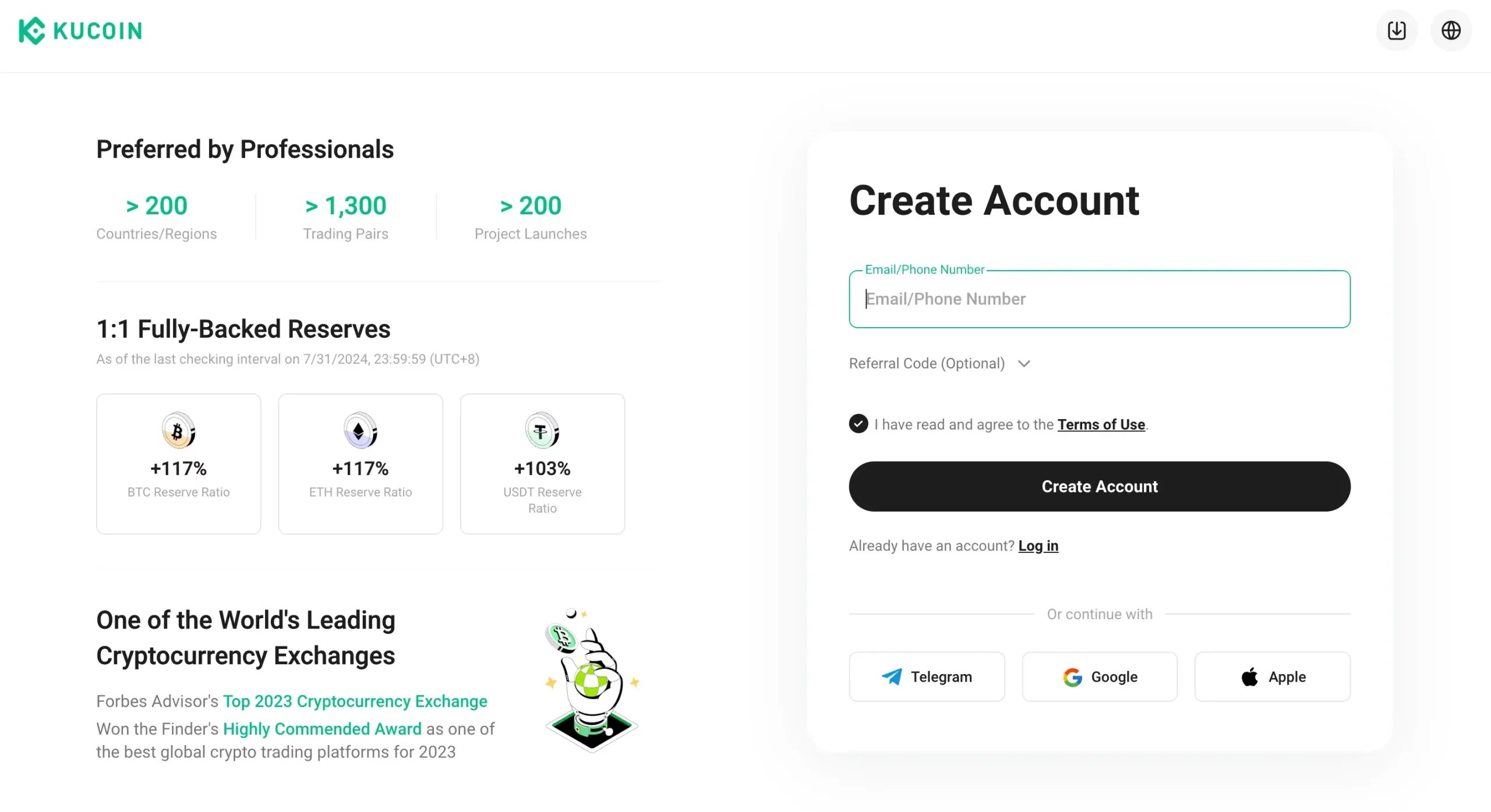 Step 1. Create Your KuCoin Account