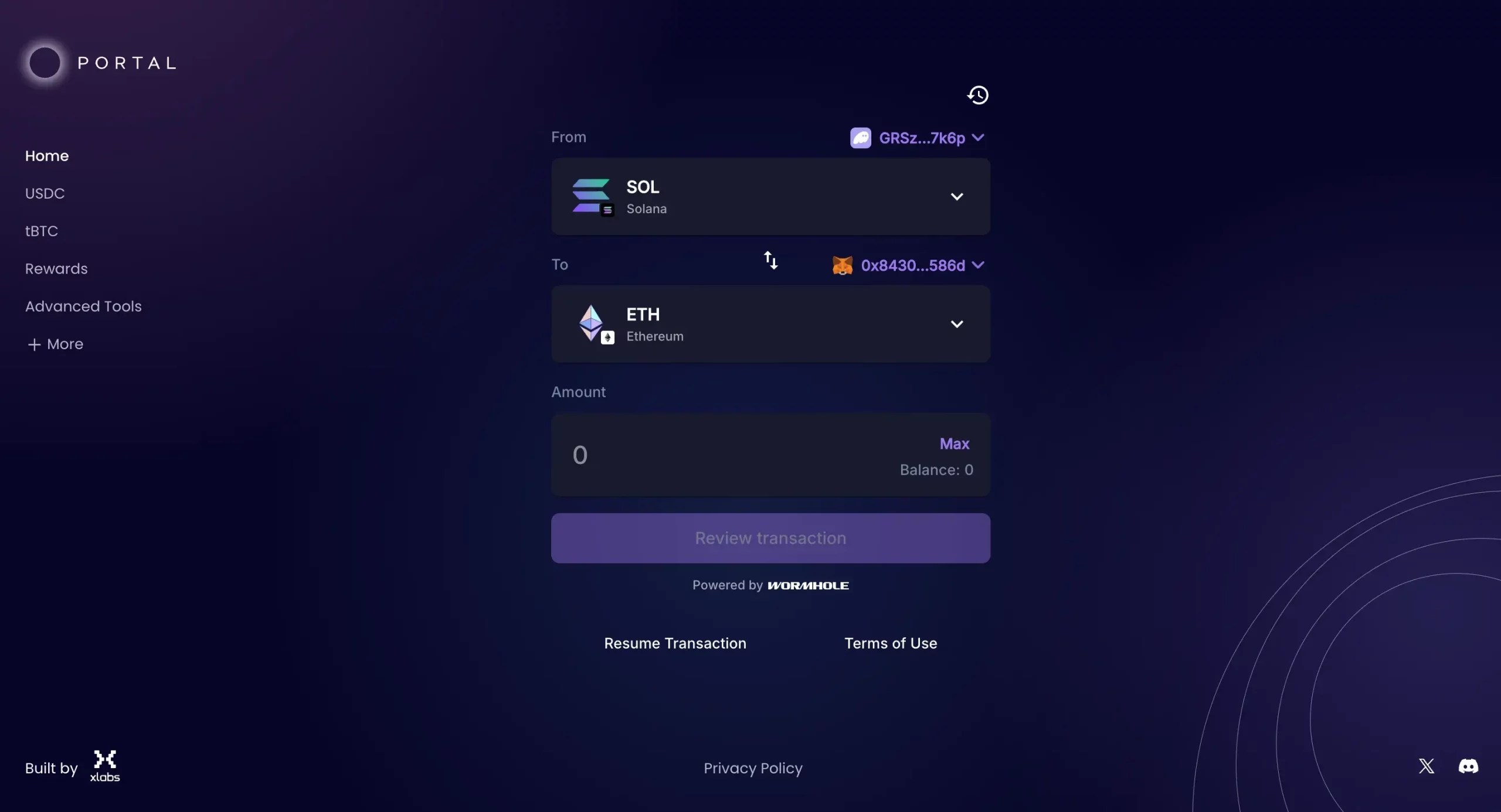Step 4: Connect to Wormhole Bridge