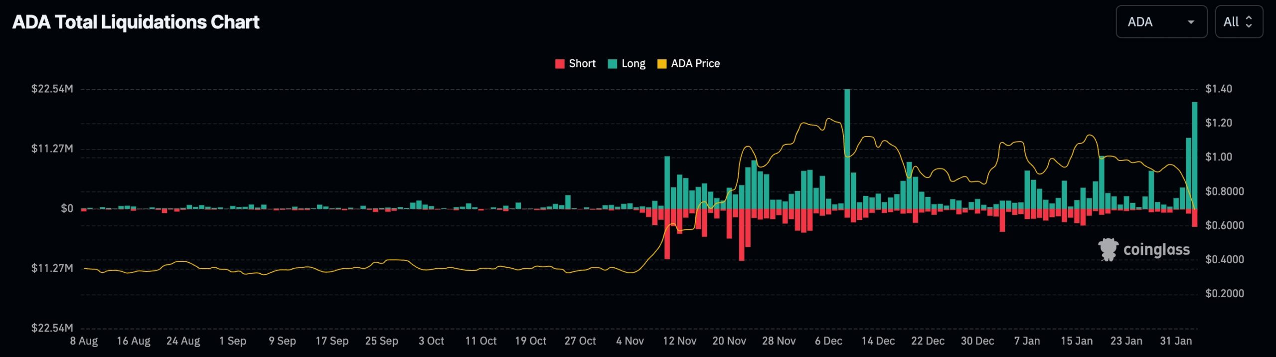 Cardano liquidations