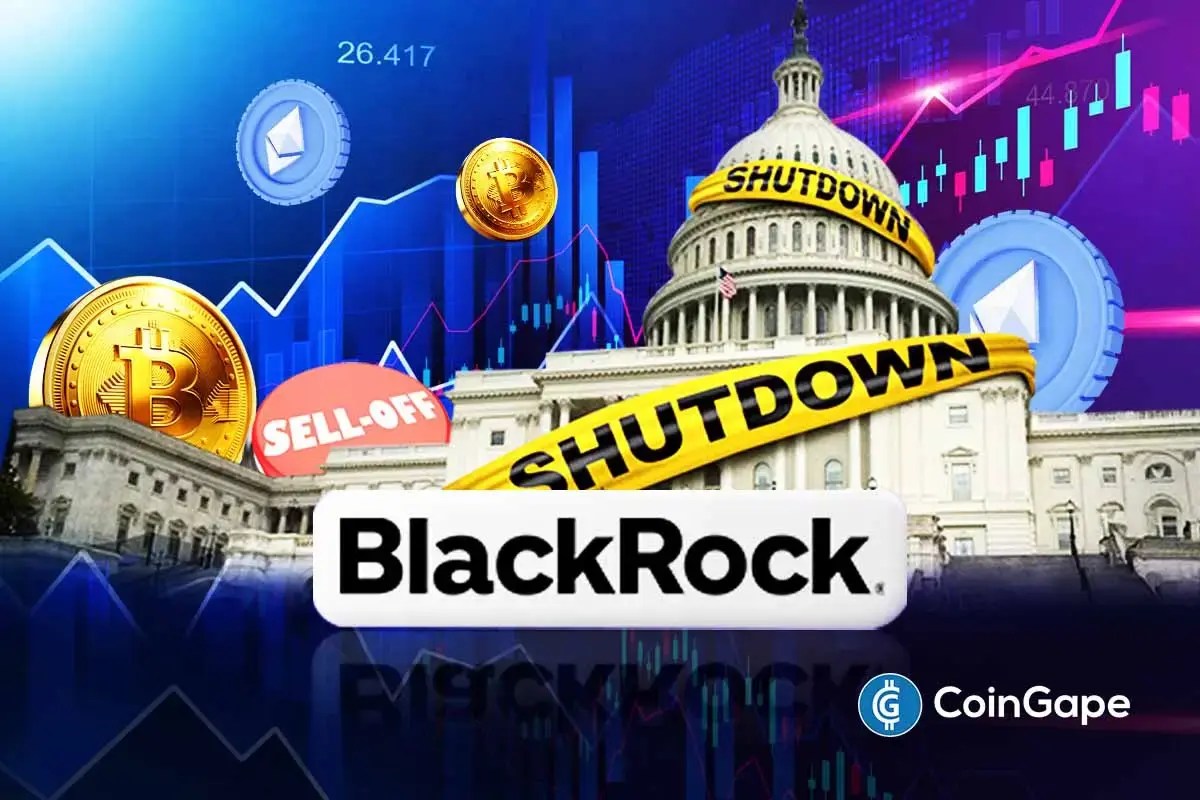 BlackRock Signals Further BTC and ETH Sell-Off Ahead of Partial U.S. Government Shutdown