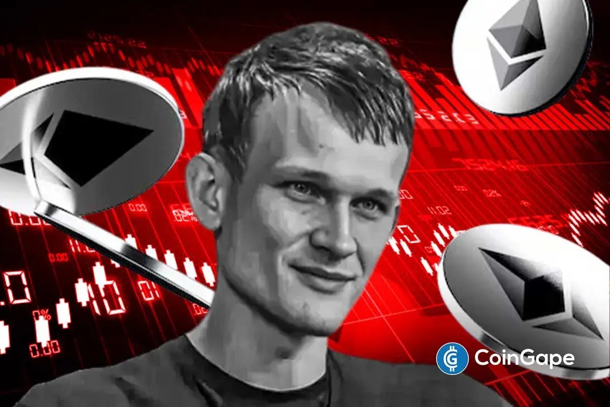 Ethereum Price Prediction As Vitalik Continues to Dump More ETH Amid Crypto Crash