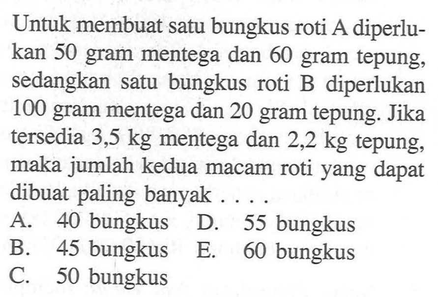 Luas daerah tempat parkir mobil sebuah pusat perbelanjaan&hellip;