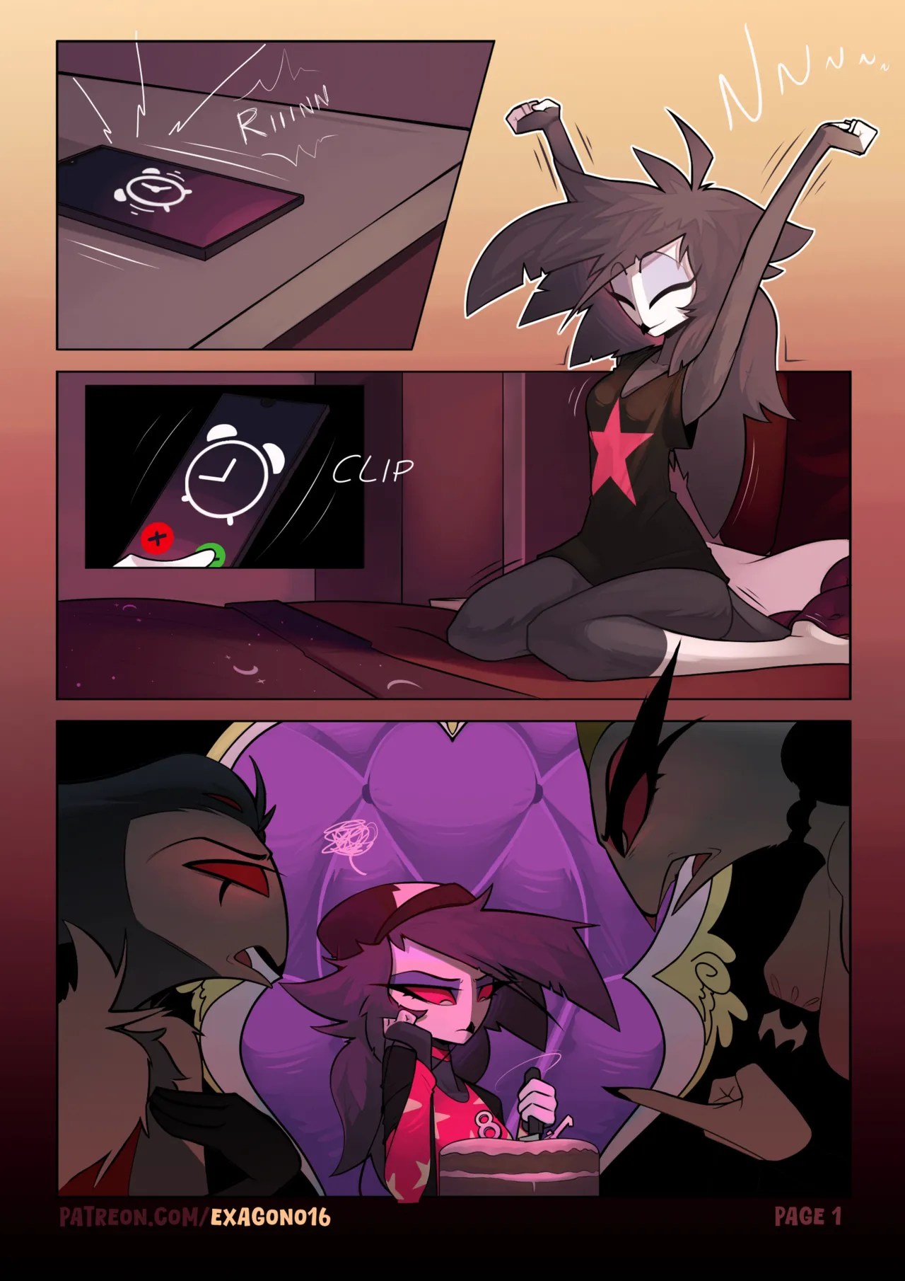 Yuri porn comics Helluva Boss - Octavias birthday surprise