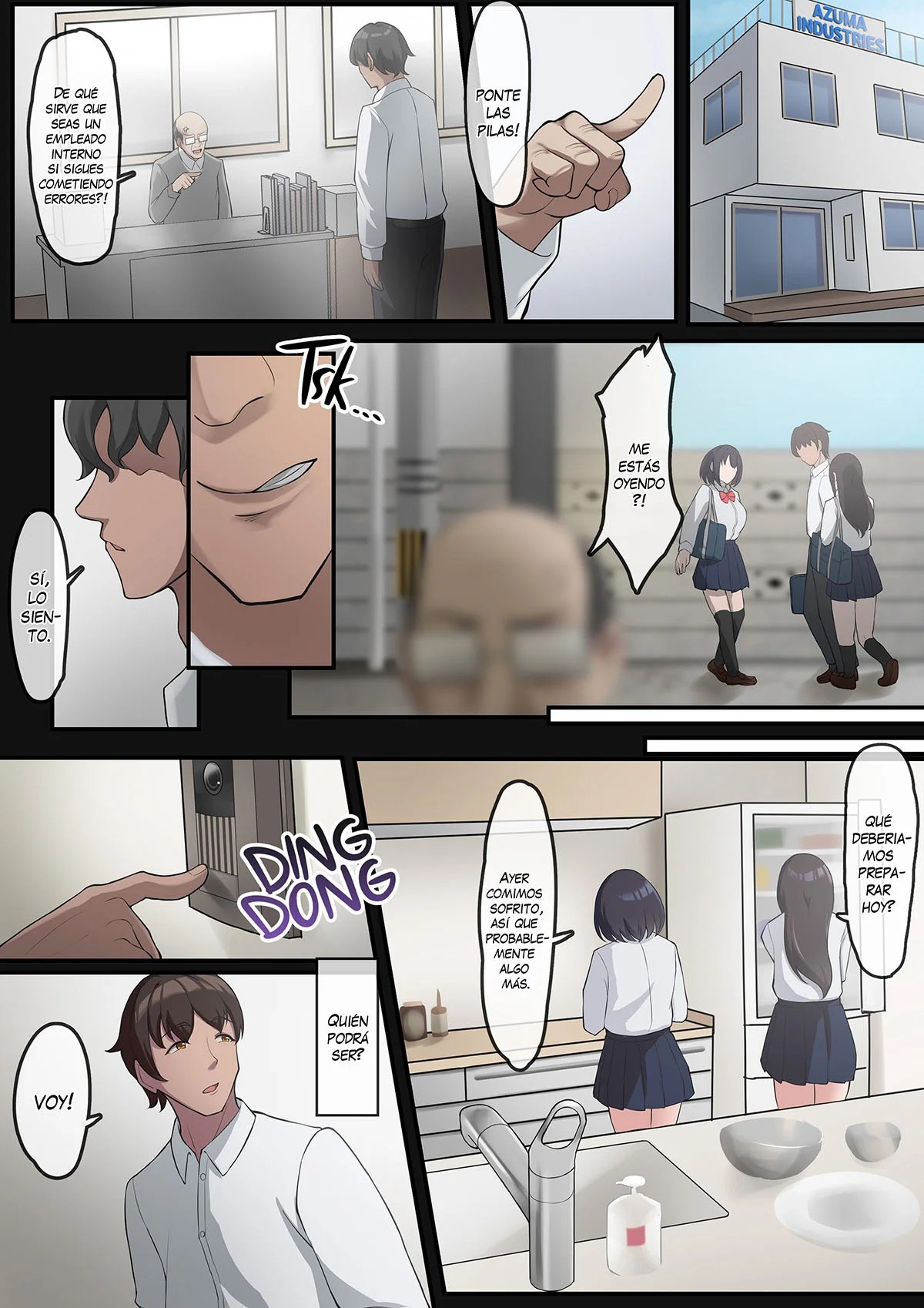 Cuando el papa de mi novio llega a casa - Darunekohanten | Comics porno Comics porno el padre de mi esposo