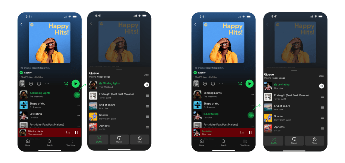 Shuffle Playback Update: Tapping a music now preser…