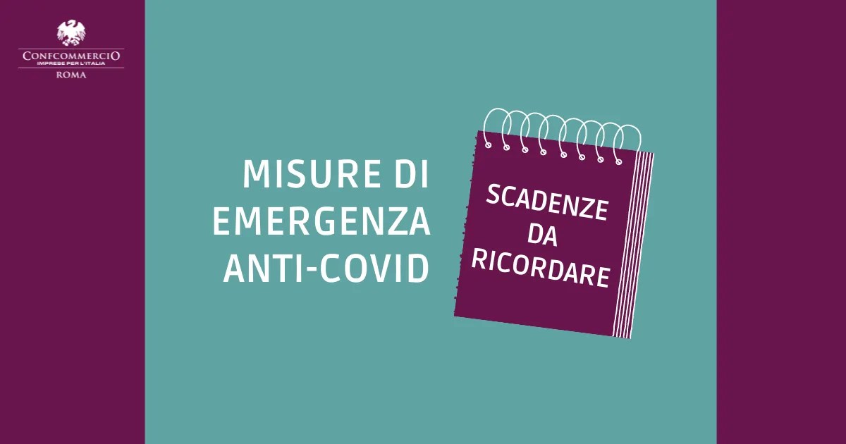 Misure Urgenti Per Fronteggiare L'emergenza Covid-19 | Le Scadenze - Confcommercio Roma 630_x_1200_png