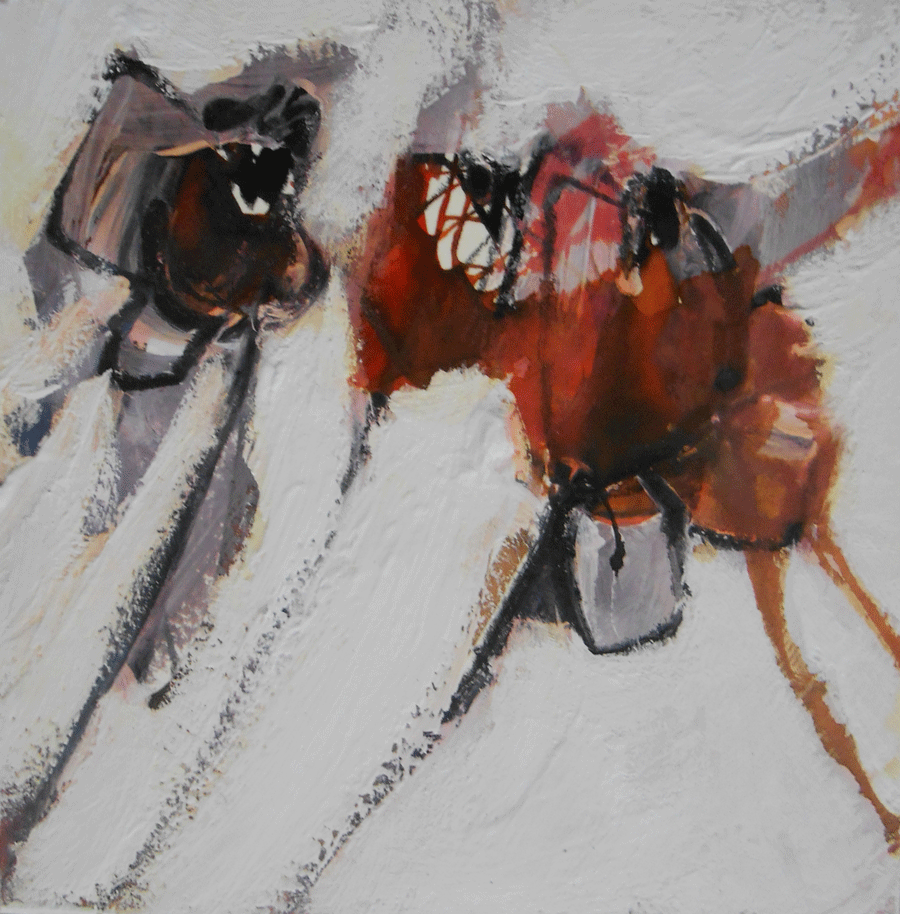 Kleine Hagebutten Conny Niehoff Malerei