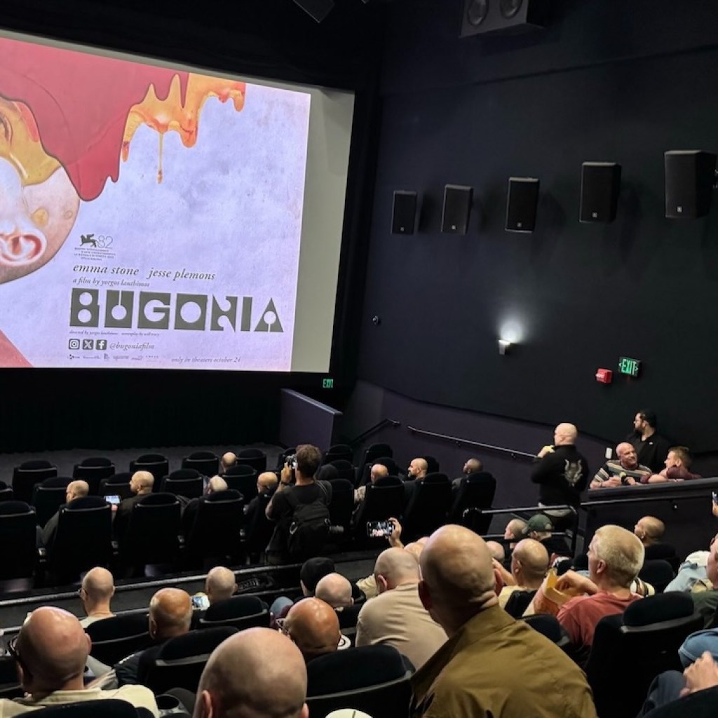 Special Screening of Bugonia Held for Bald People (and People Willing to Shave Their Heads)