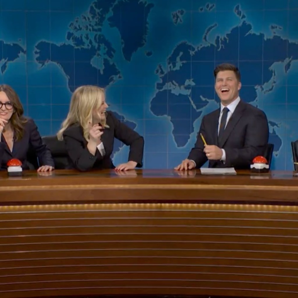 Amy Poehler, Tina Fey, and Seth Meyers Return to Weekend Update for “Joke Off”