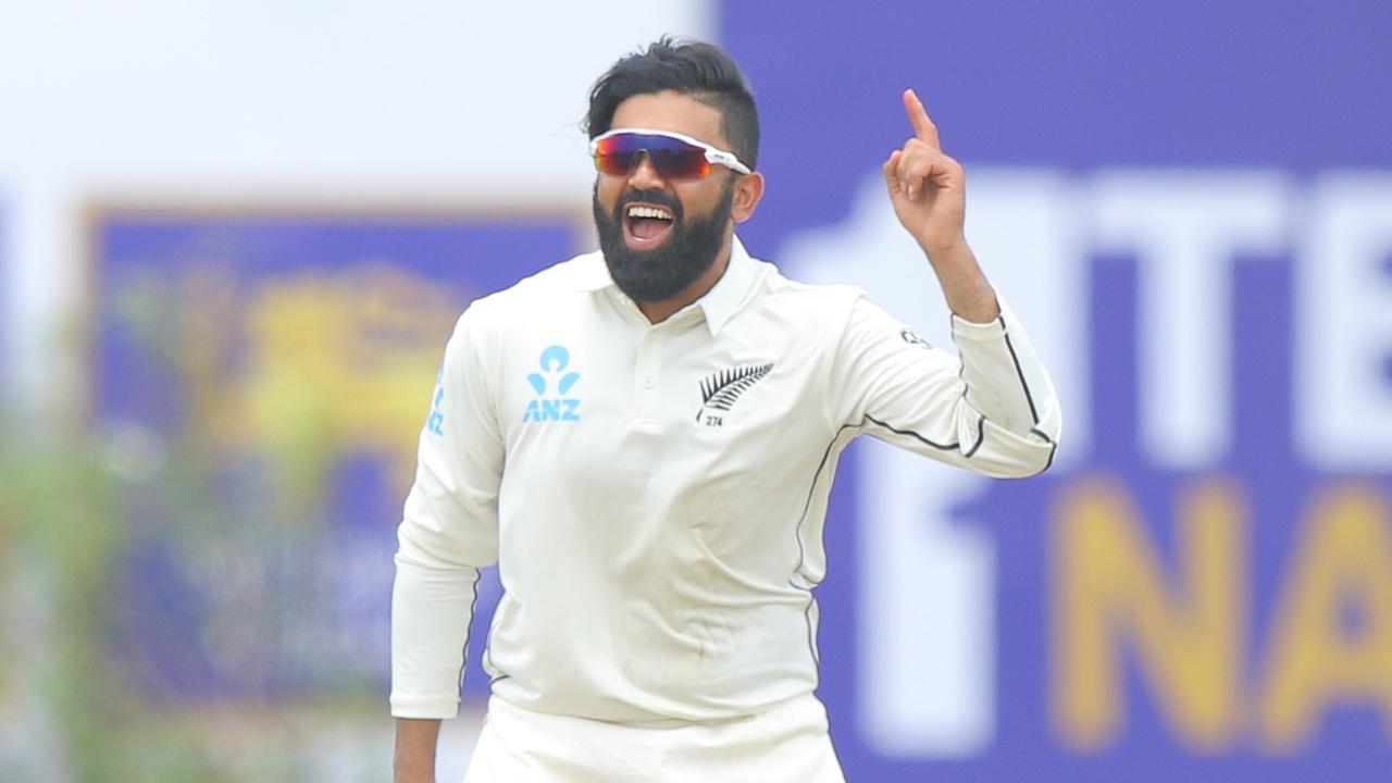 Ajaz Patel returns after 10-wicket haul, video