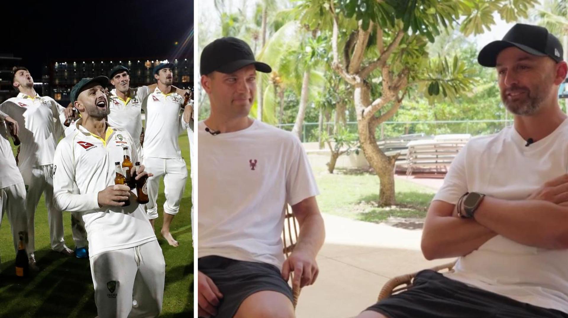 Nathan Lyon hands team song duties to Alex Carey