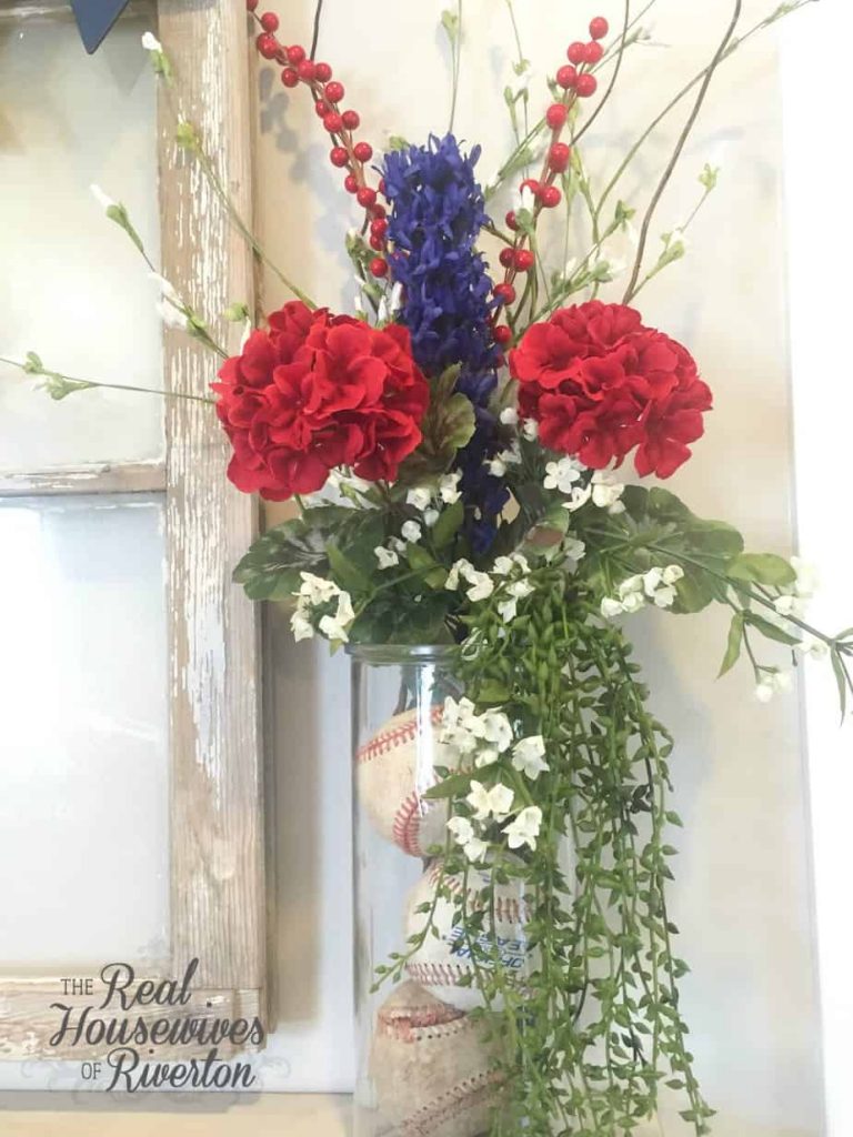 All American Floral Arrangement DIY Creative Housewives
