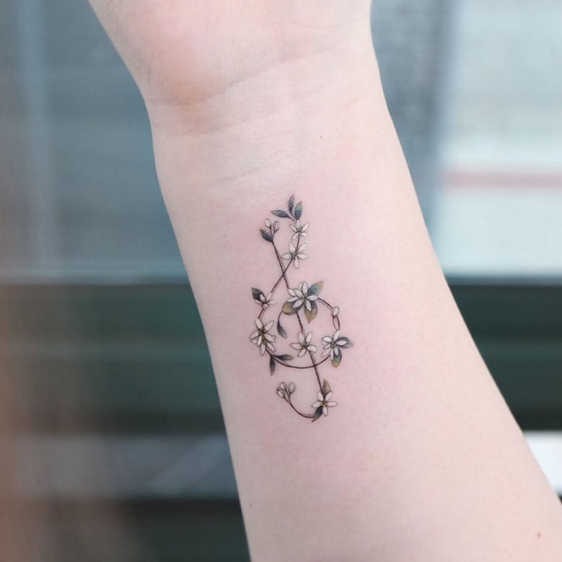 Treble Clef Tattoo - Ideas That Express Love For Music - Creative Jasmin 800_x_800_jpg