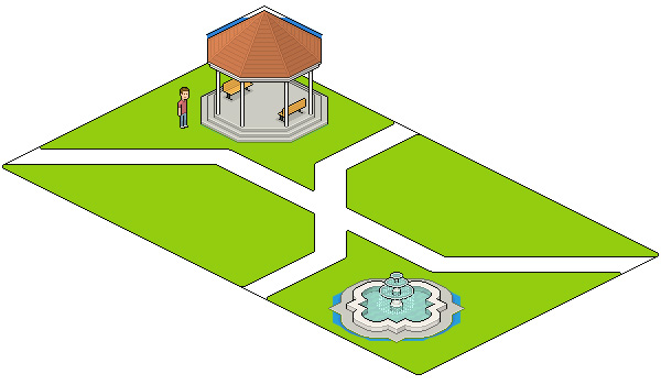 нарисовать парковую зону