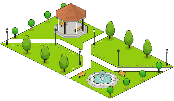 нарисовать парковую зону