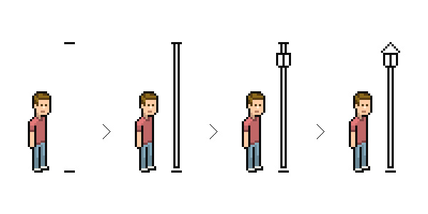 нарисовать парковую зону