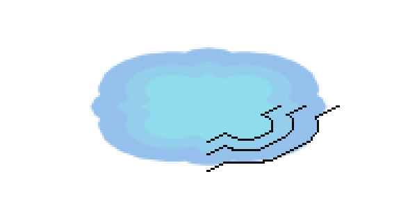 нарисовать парковую зону