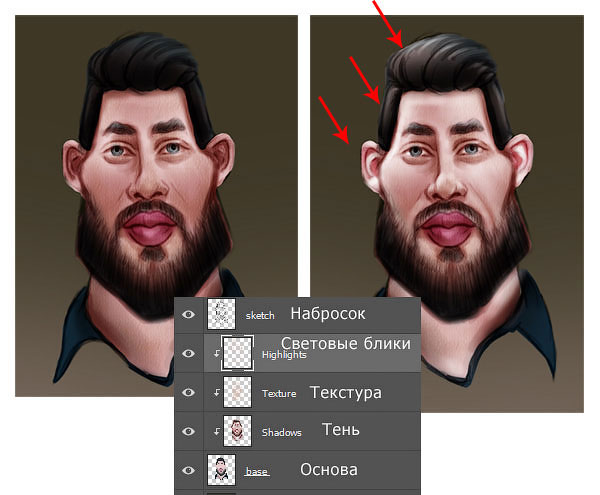 как нарисовать карикатуру человека