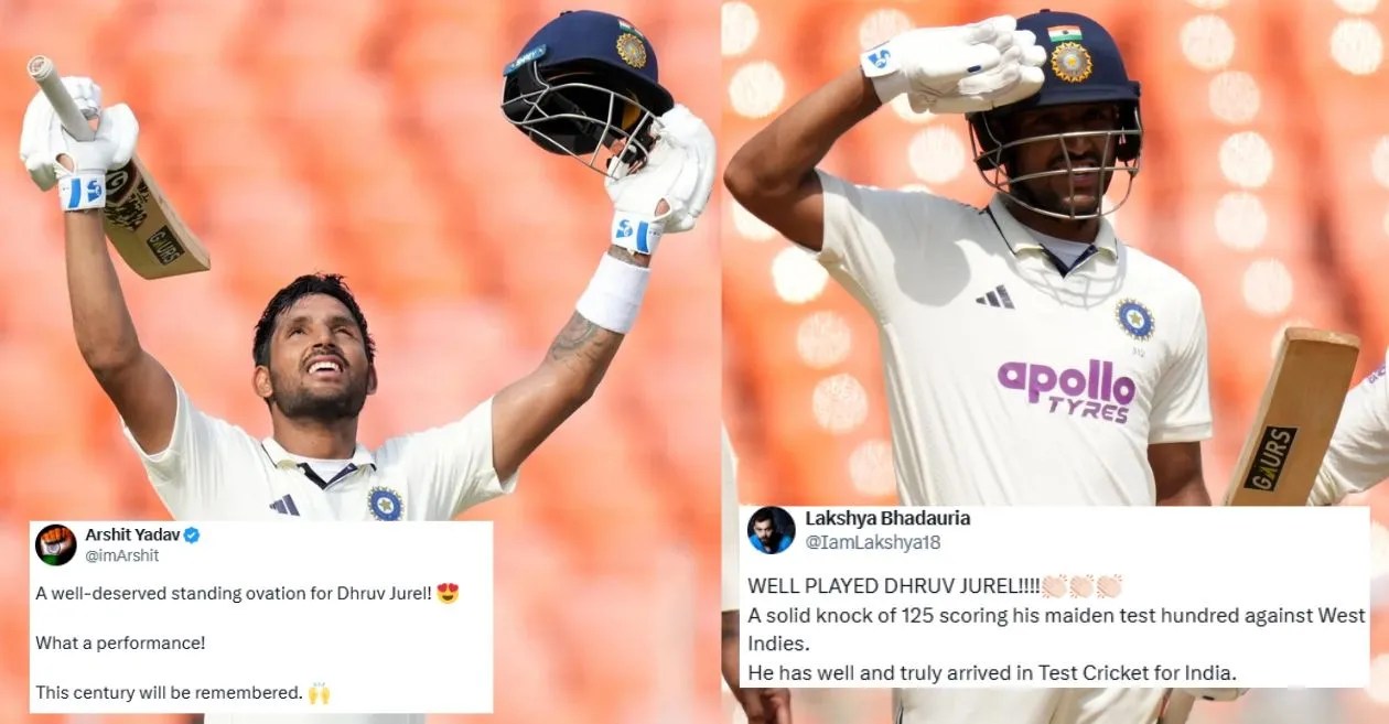 IND vs WI: Fans erupt as Dhruv Jurel smashes maiden century on Day 2 of the first Test IND vs WI: Fans erupt as Dhruv Jurel smashes maiden century on Day 2 of the first Test