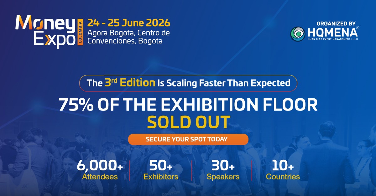 Money Expo Colombia 2026 atteint 75% d'occupation quelques semaines avant sa troisième édition Money Expo Colombia 2026 atteint 75% d'occupation quelques semaines avant sa troisième édition
