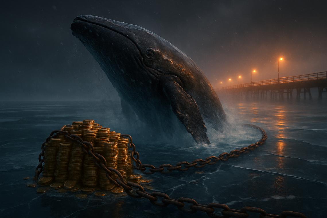 Baleines Bitcoin, transactions en baisse de 72% : la pression chute Baleines Bitcoin, transactions en baisse de 72% : la pression chute