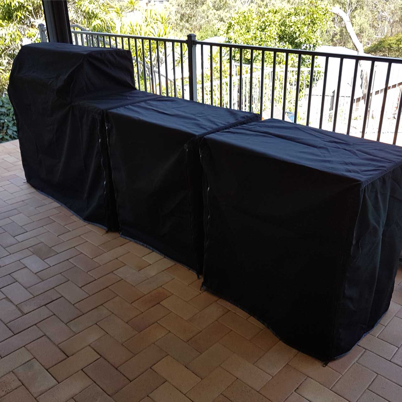 Custom outdoor grill covers
