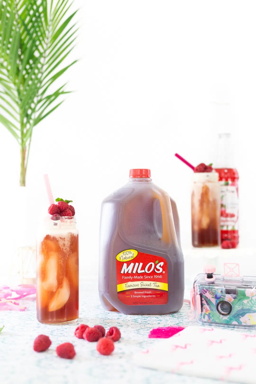 Raspberries Cream Iced Tea Cutefetti