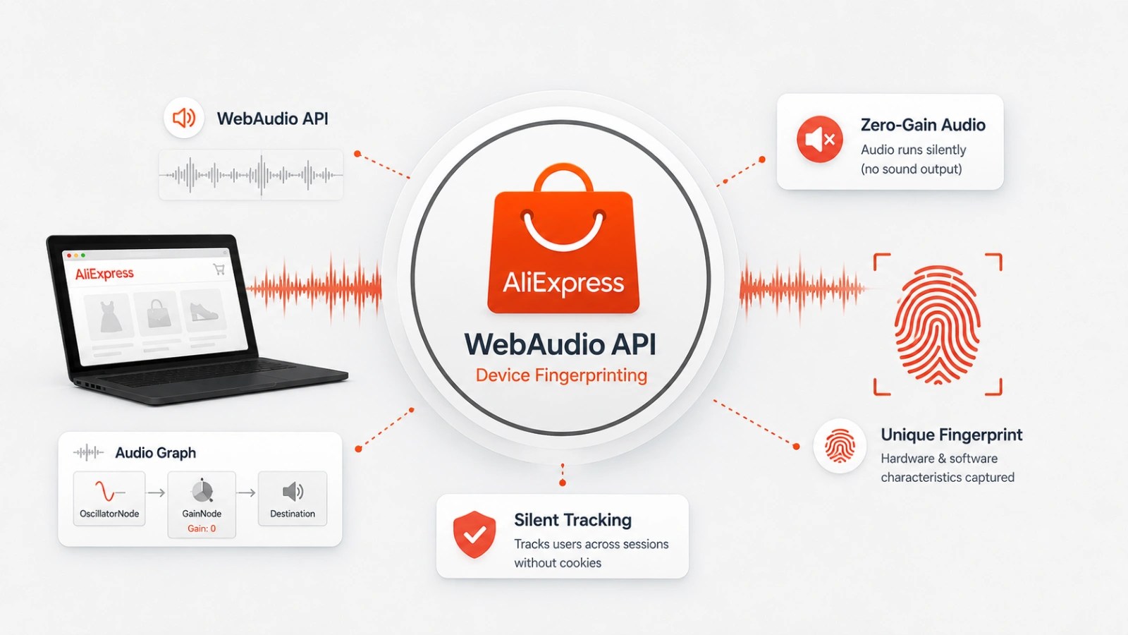 AliExpress Employs WebAudio for Device Fingerprinting