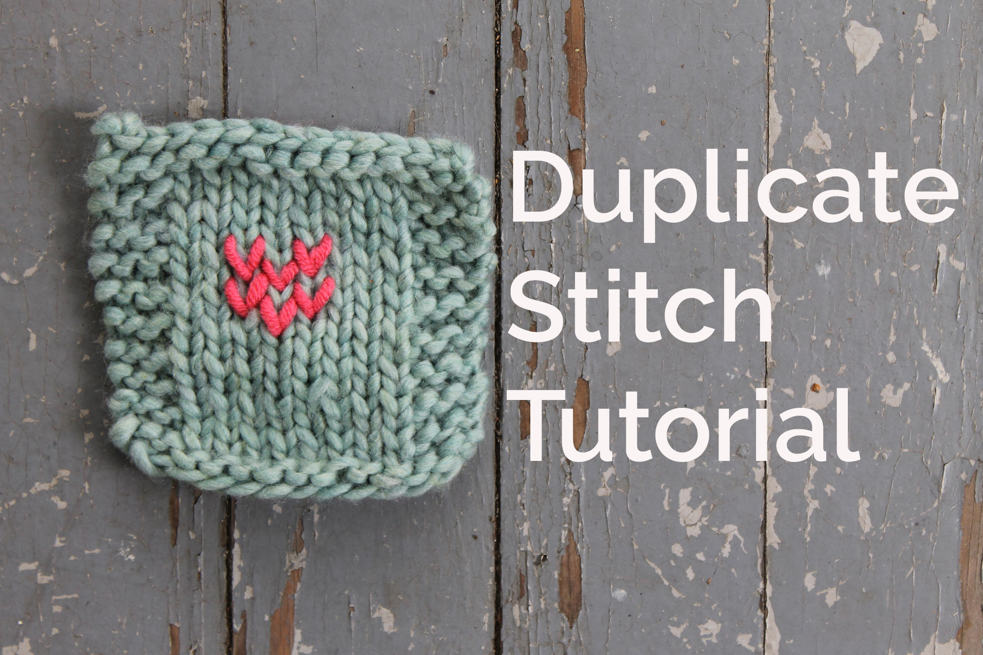 duplicate stitch patterns free