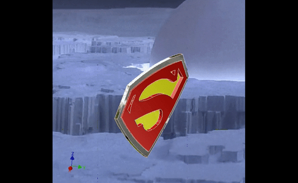 Logo Superman 3d Cad Model Library Grabcad