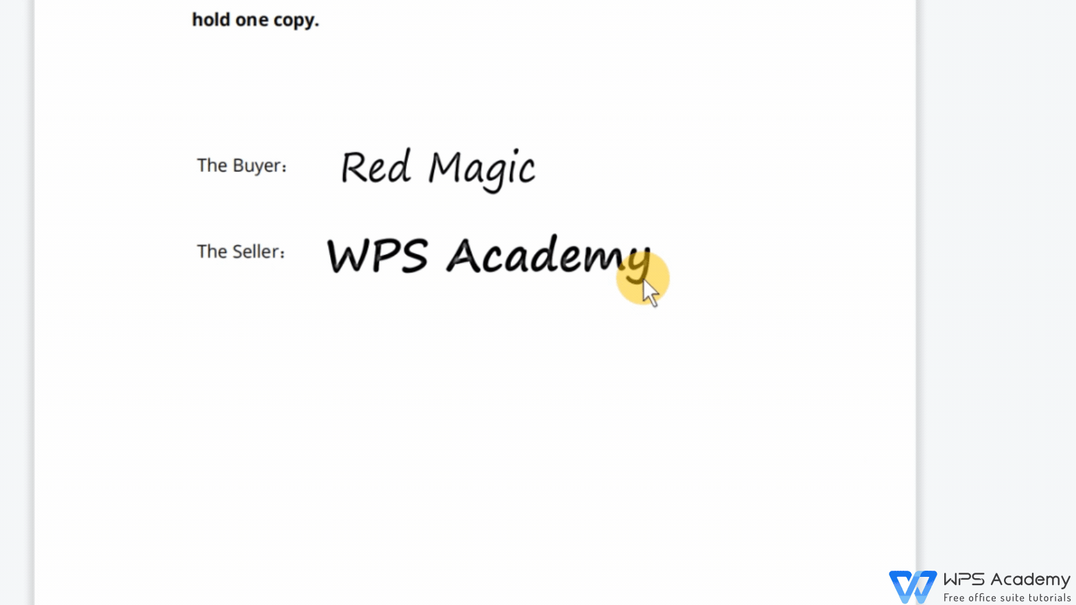 How To Insert A Signature In A Pdf File Wps Academy Free Office Courses