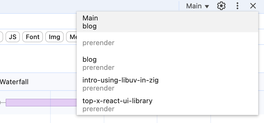 API des règles de spéculation Boost Speed : prérendu, prélecture