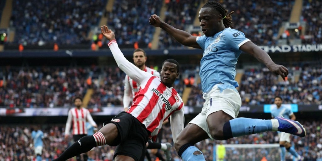 Jeremy Doku Jadi Pembeda Saat Manchester City Hajar Brentford