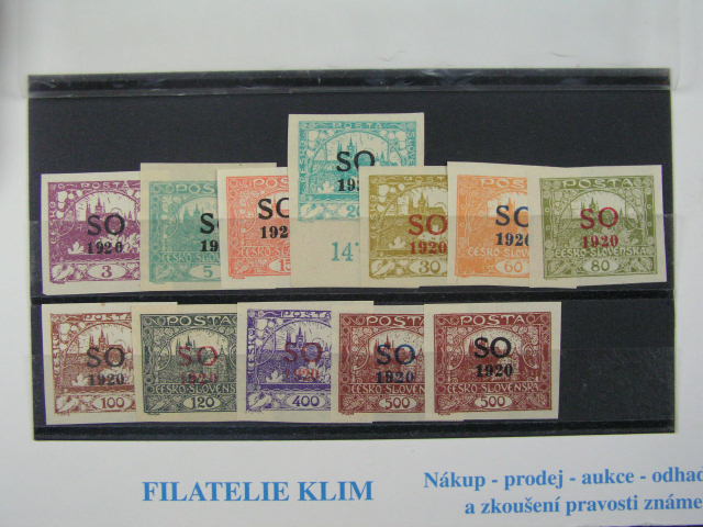 Sestava 12 Ks Zn Mj So C 3 So 5 So 22a Zk Filatelie Klim