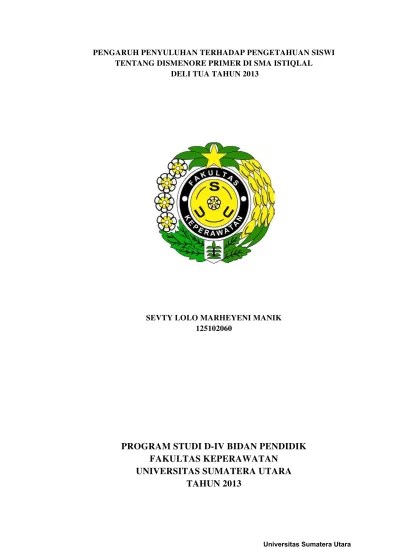 Top PDF Pengaruh Penyuluhan Tentang Dismenorea Terhadap Tingkat Pengetahuan  Gangguan Haid Pada Siswi SMA Di Kecamatan Semarang Barat - 123dok.com